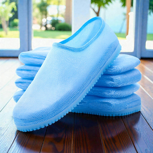 Qyron Premium Non-Slip Disposable Shoe Covers (Set of 100)